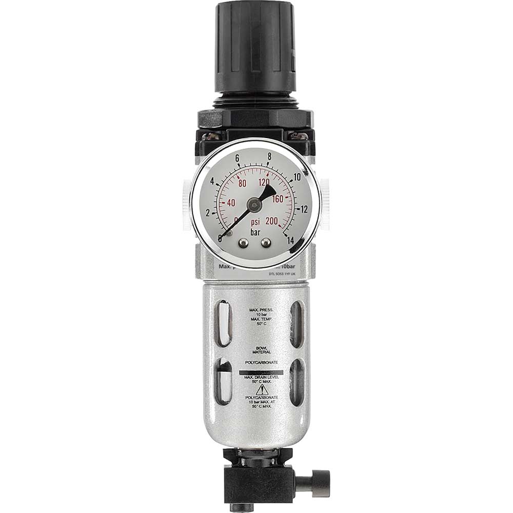 Image of Draper ALFR1 1/4" BSP Air Line Filter and Regulator