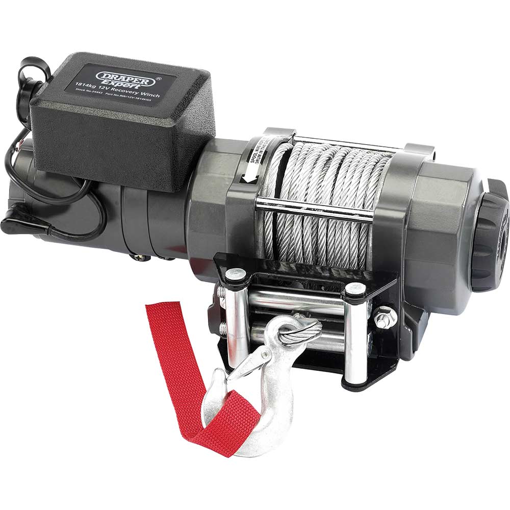 Image of Draper Expert 12v Recovery Winch 1814 Kg