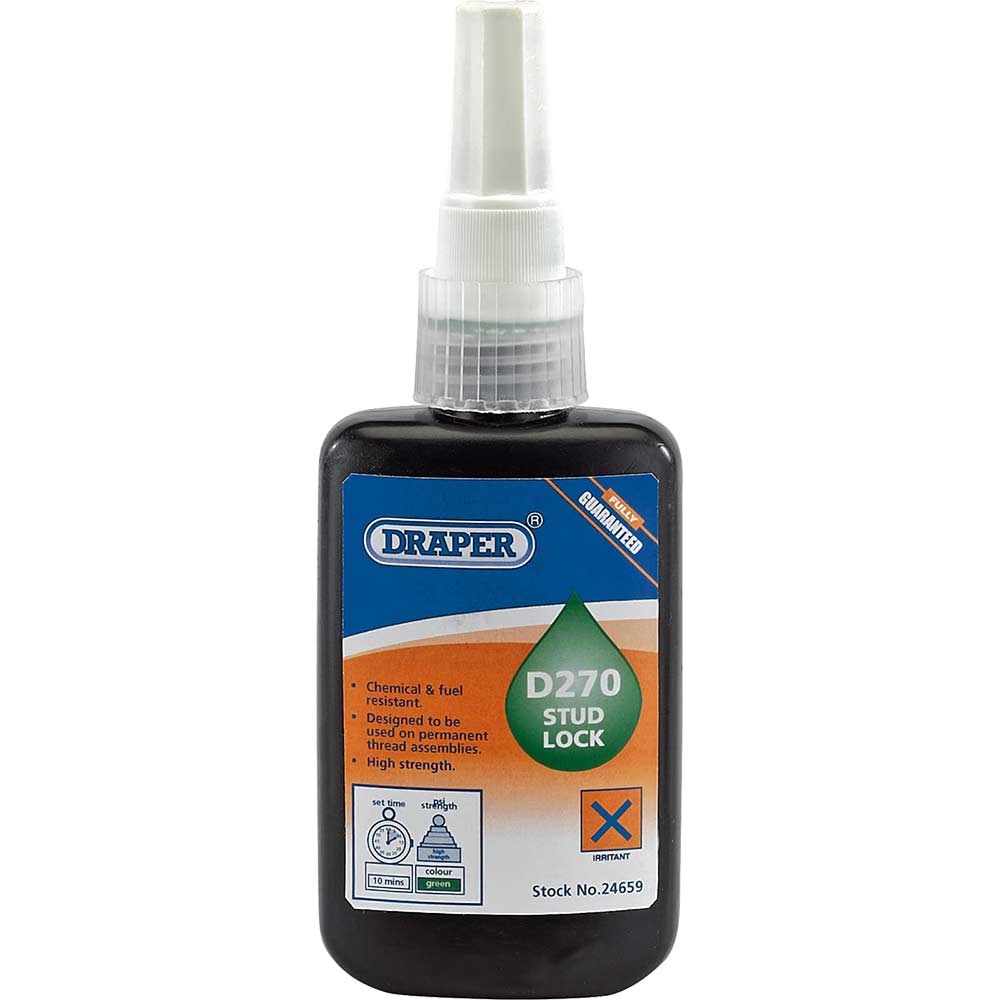 Image of Draper D270 Stud Lock Adhesive 50ml