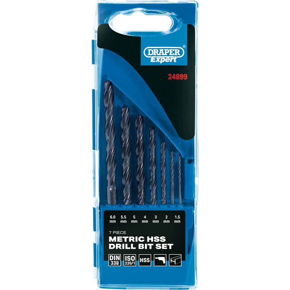 Image of Draper Expert 7 Piece HSS Drill Bit Set