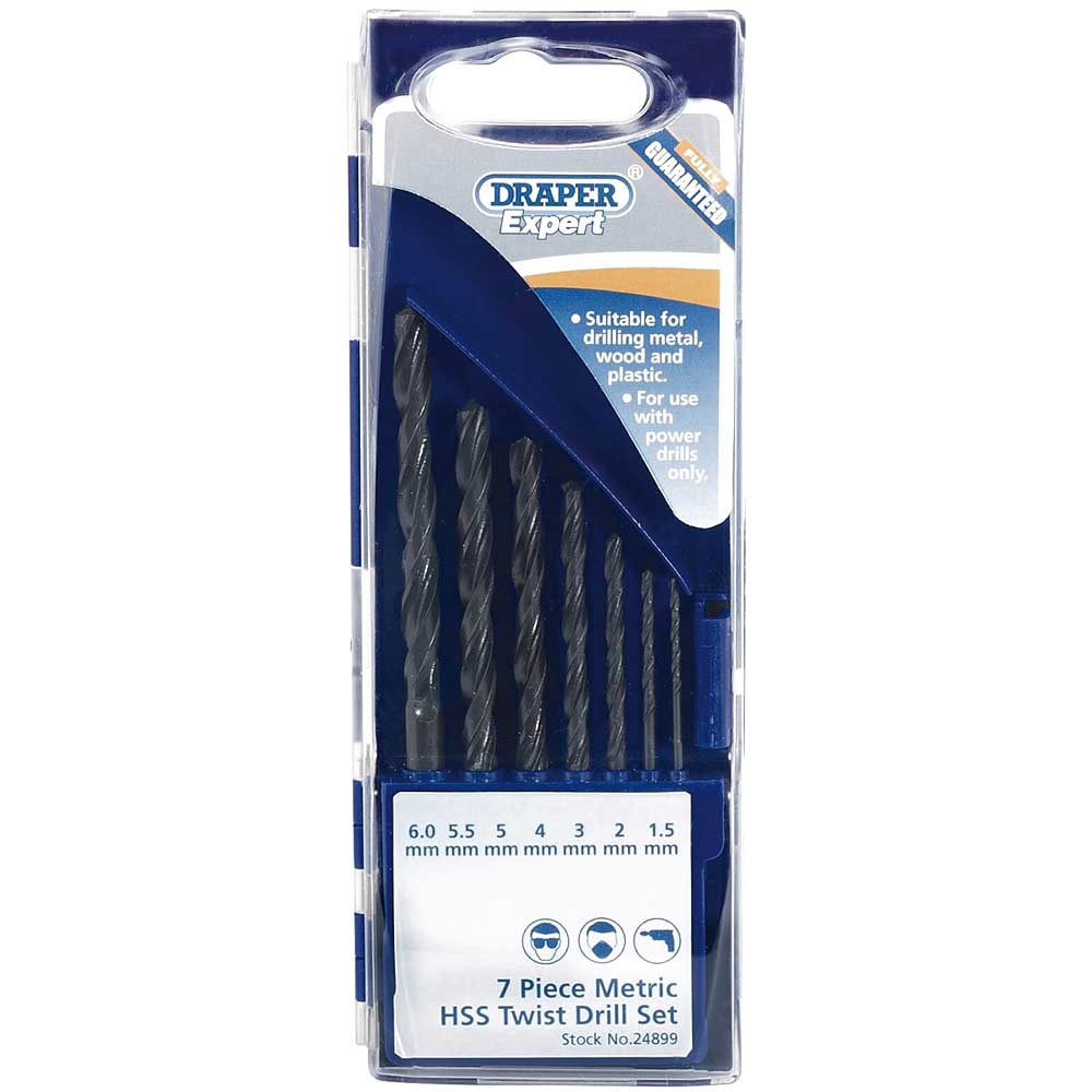 Photo of Draper Expert 7 Piece Hss Drill Bit Set