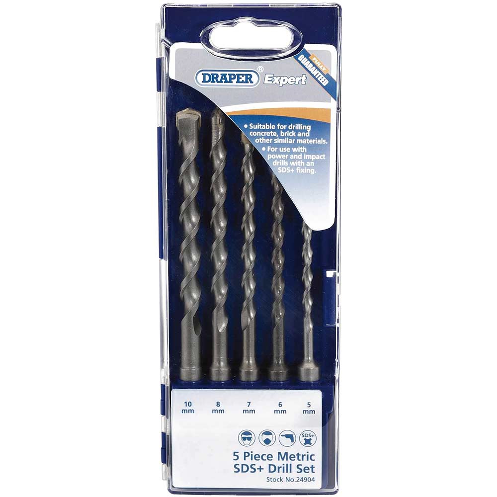 Photo of Draper Expert 5 Piece Sds Plus Drill Bit Set