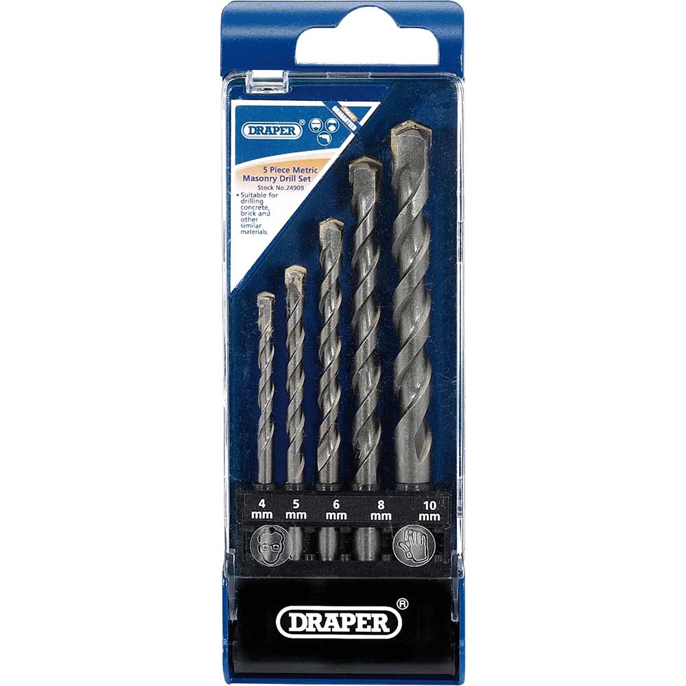 Image of Draper 5 Piece Masonry Drill Bit Set