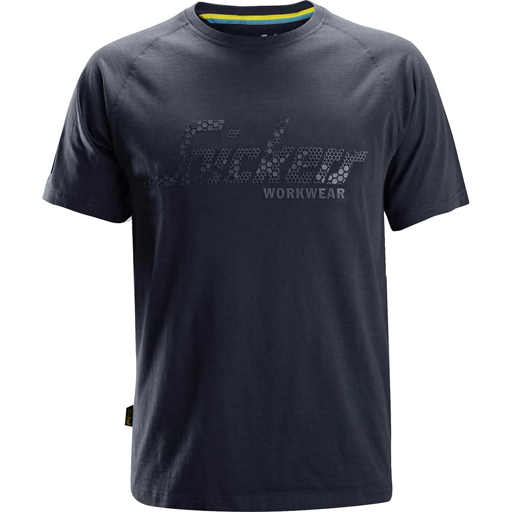 Image of Snickers 2580 Mens Logo T Shirt Navy S
