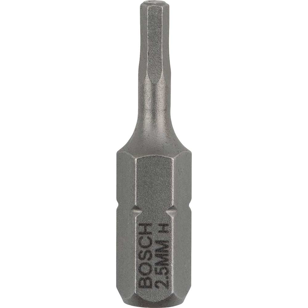 Photo of Bosch Hex Extra Hard Screwdriver Bit Hex 2.5mm 25mm Pack Of 3