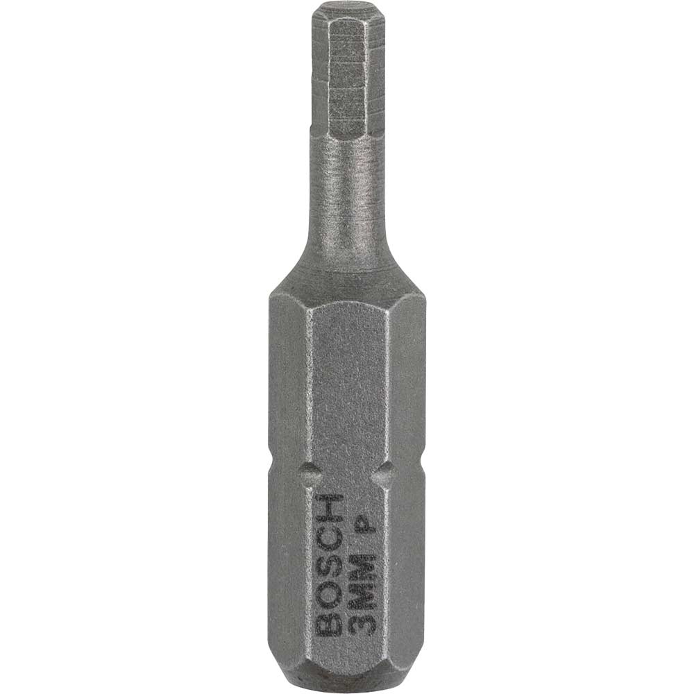 Photo of Bosch Hex Extra Hard Screwdriver Bit Hex 3mm 25mm Pack Of 3