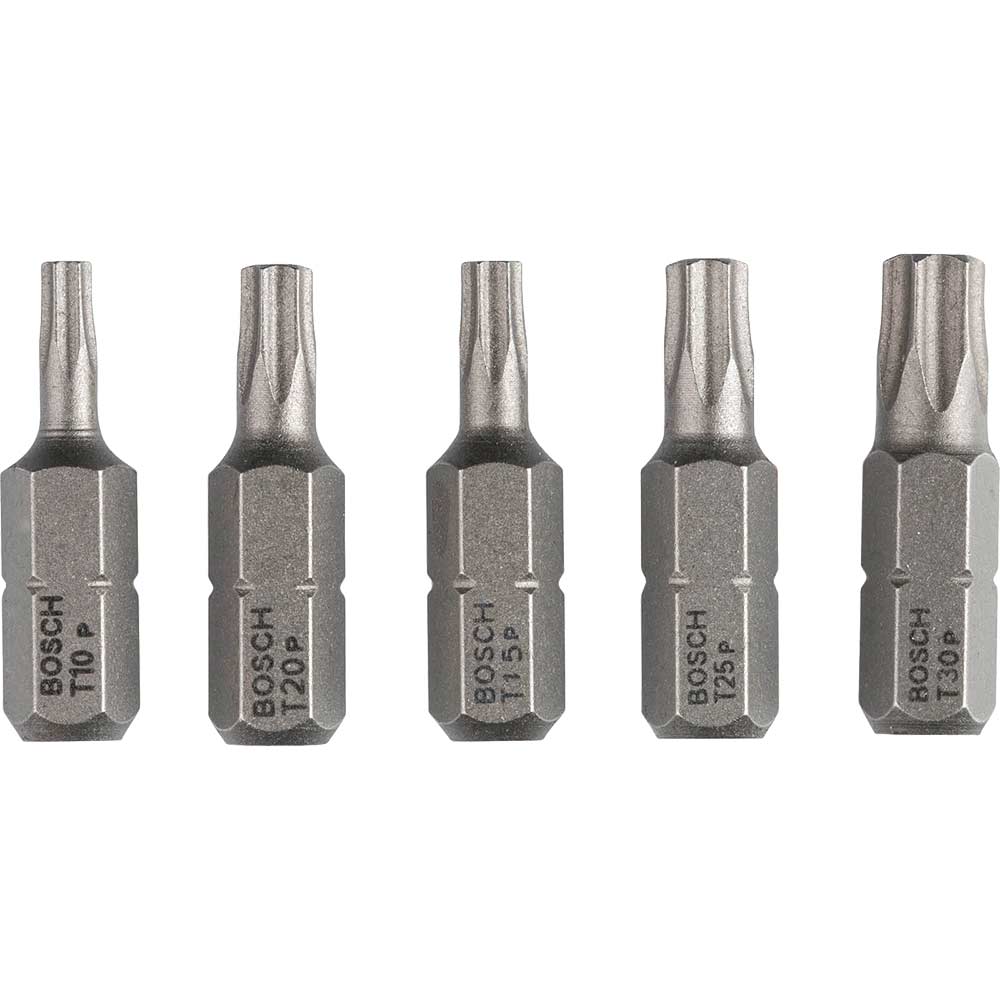 Photo of Bosch 5 Piece Extra Hard Torx Screwdriver Bit Set