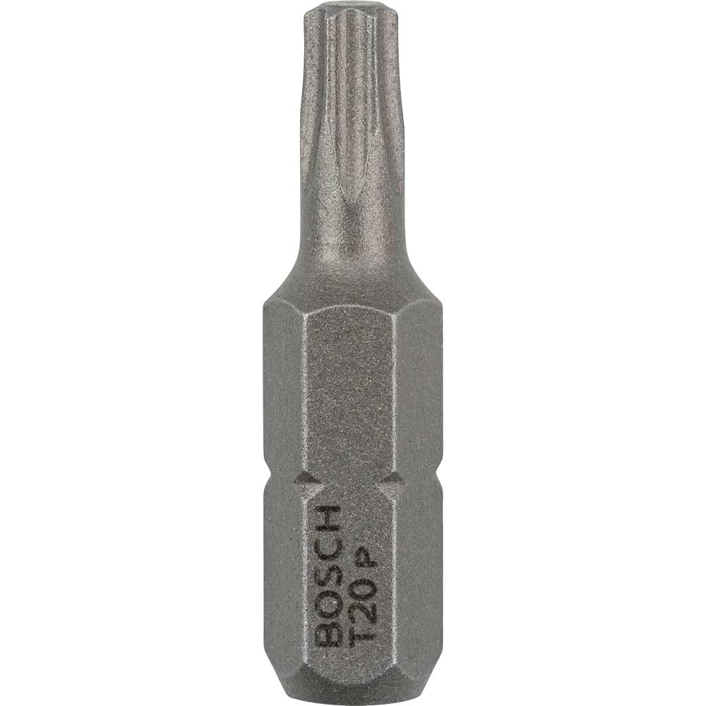 Image of Bosch Extra Hard Torx Screwdriver Bit T20 25mm Pack of 25