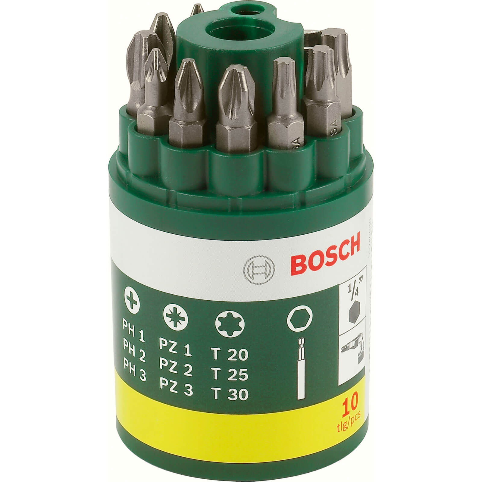 Photo of Bosch 10 Piece Mixed Screwdriver Bit Set