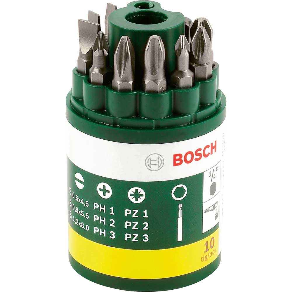 Photo of Bosch 10 Piece Screwdriver Bit Set
