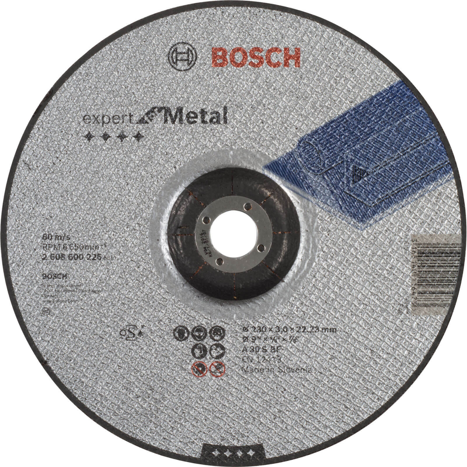 Photo of Bosch A30s Bf Depressed Centre Metal Cutting Disc 230mm
