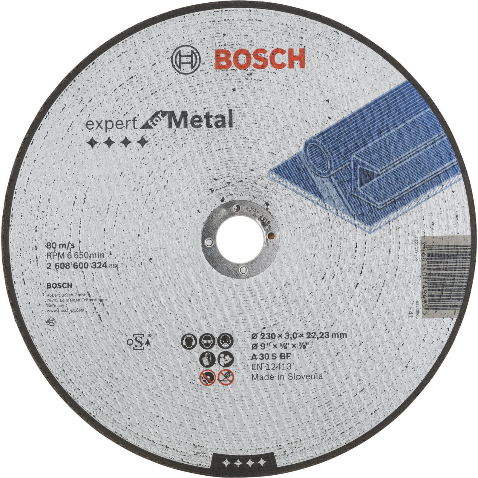 Bosch Expert A30S BF Flat Metal Cutting Disc 230mm