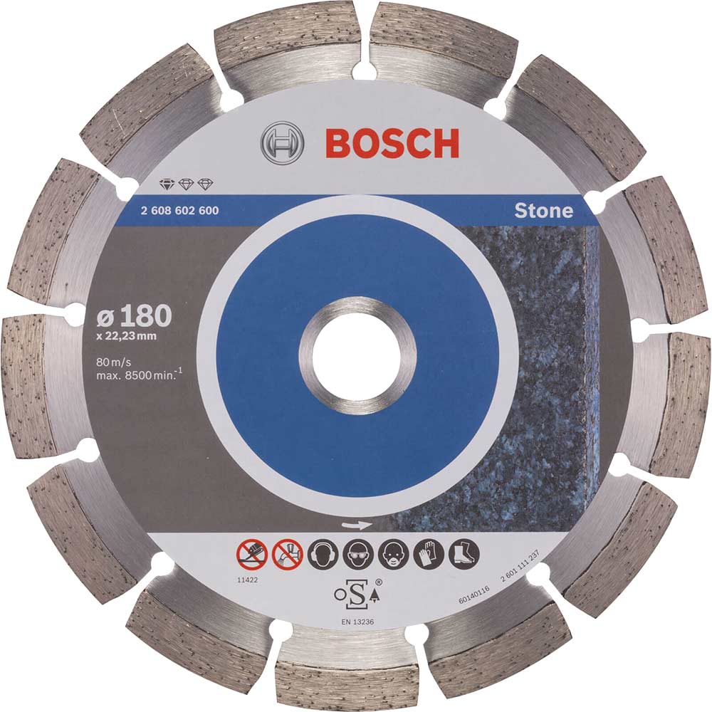 Image of Bosch Standard Stone Diamond Cutting Disc 180mm