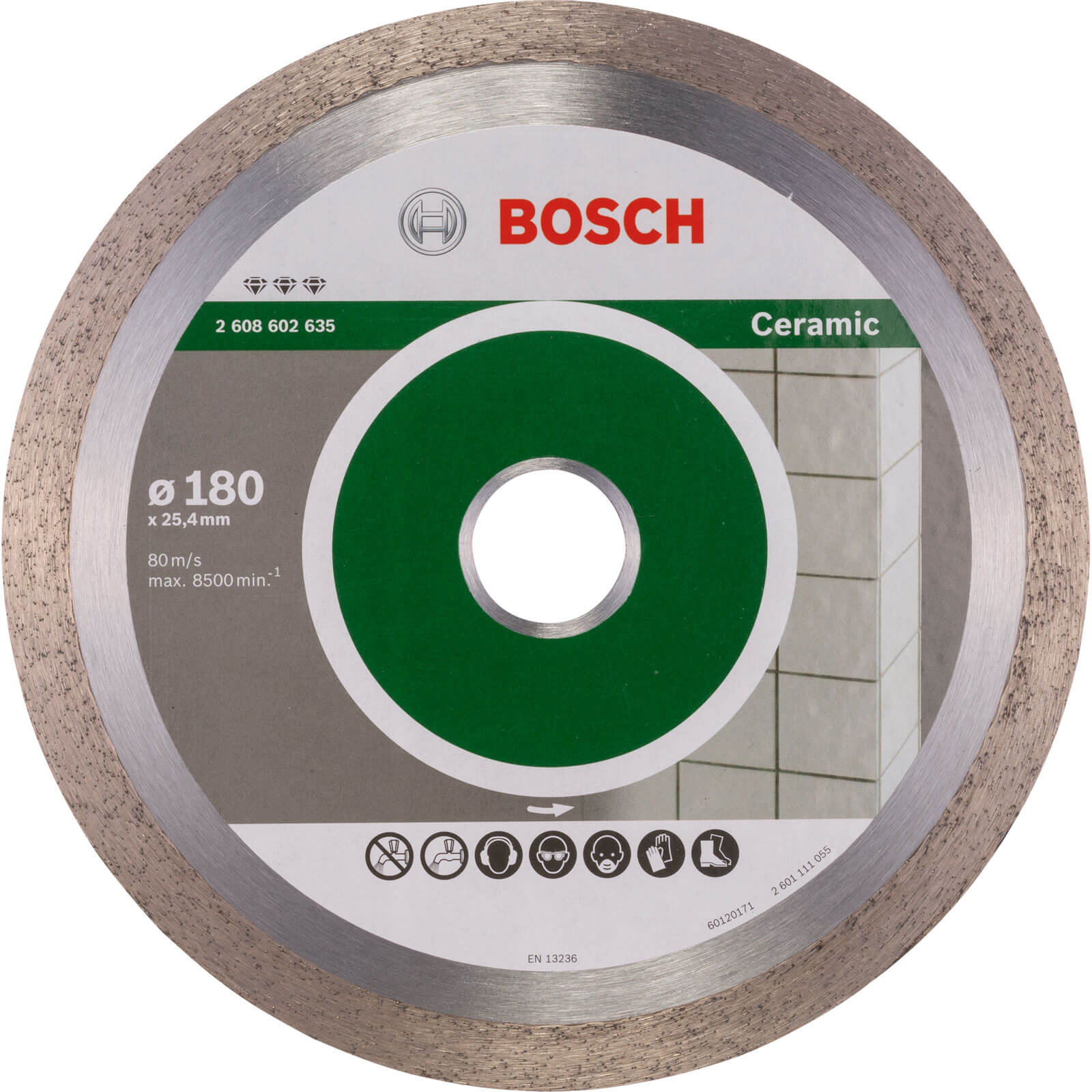 Photo of Bosch Ceramic Diamond Cutting Disc 180mm