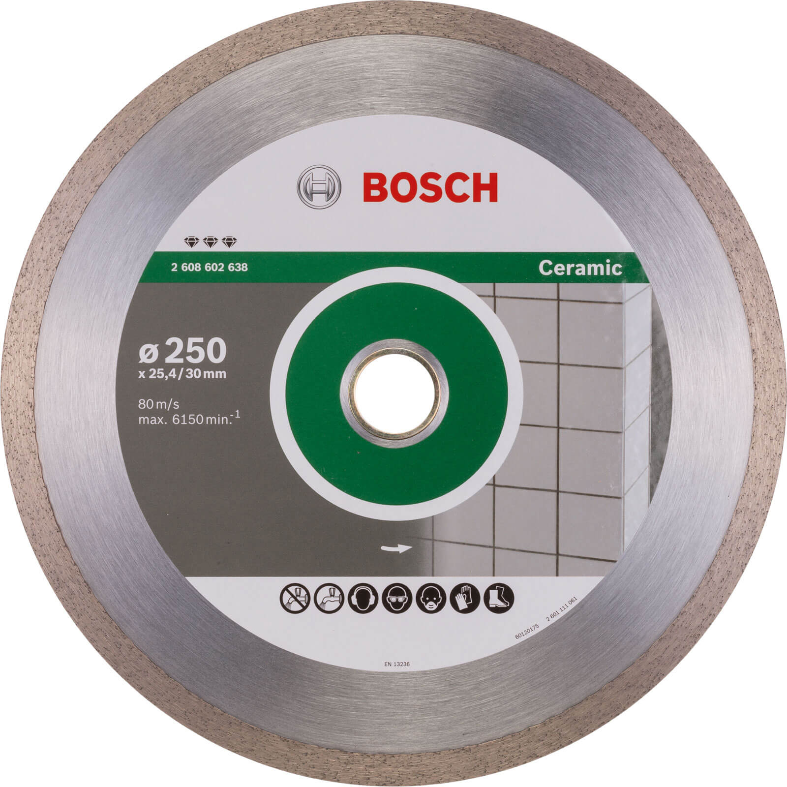 Photo of Bosch Ceramic Diamond Cutting Disc 250mm