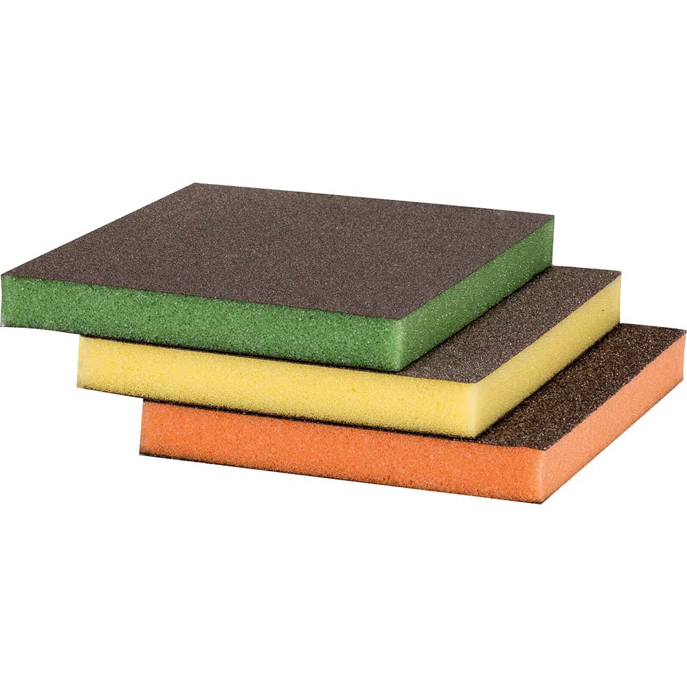 Bosch 3 Piece Hand Sanding Foam Pad Set Sanding Blocks