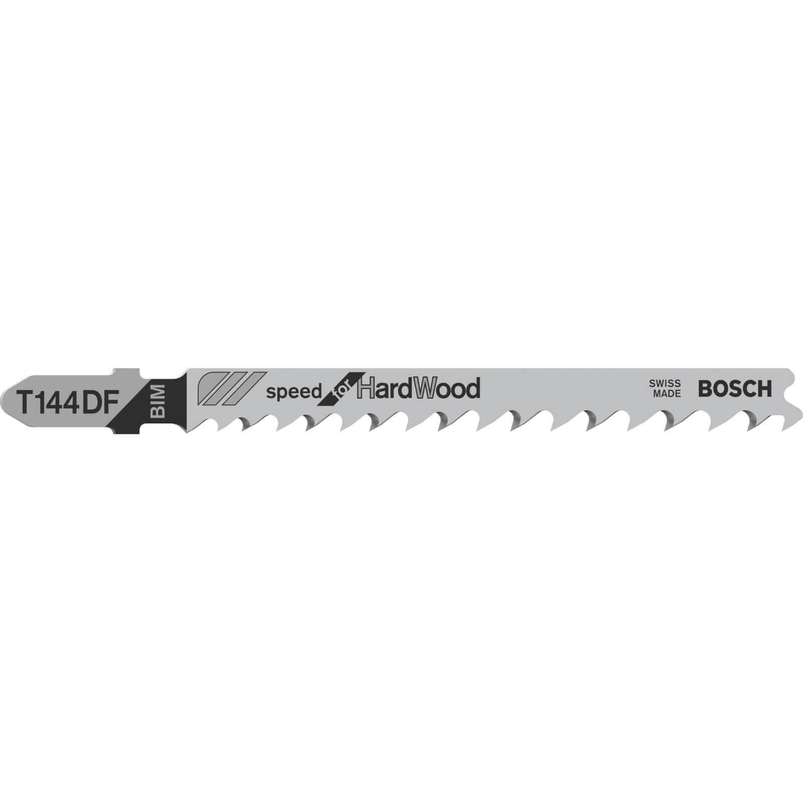 Bosch T144 DF Hard Wood Cutting Jigsaw Blades Pack of 5