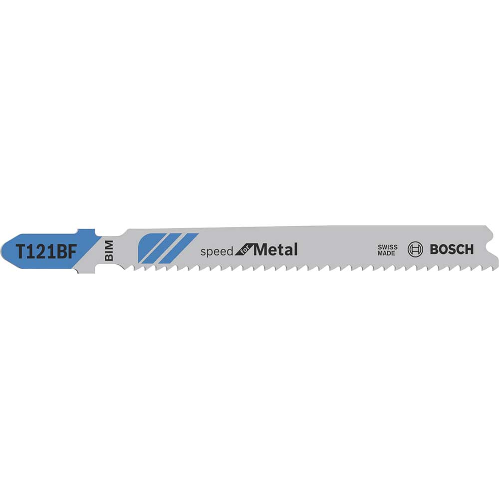 Image of Bosch T121BF Speed Metal Cutting Jigsaw Blade Pack of 3