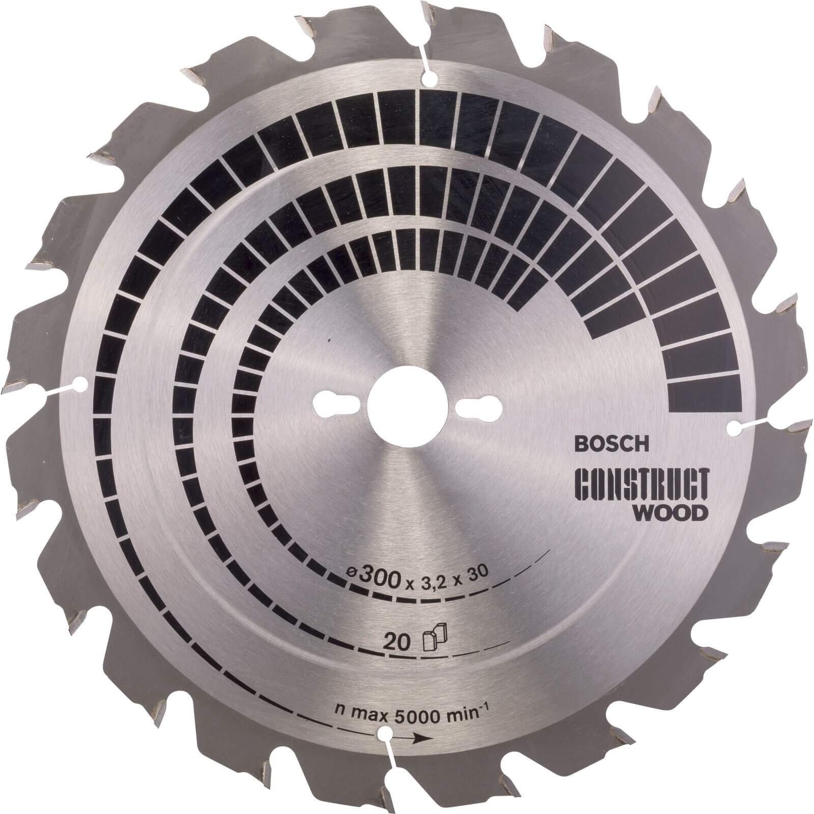 Photo of Bosch Construct Nail Proof Wood Cutting Table Saw Blade 300mm 20t 30mm