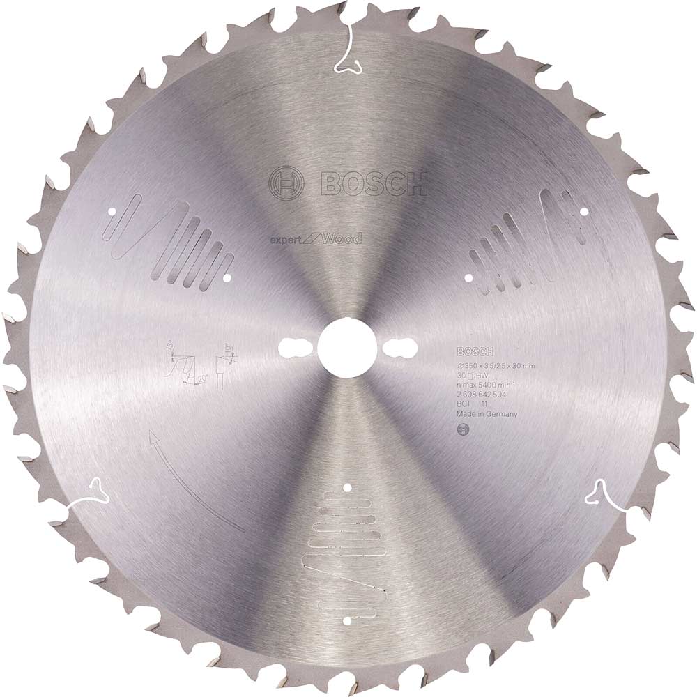Image of Bosch Expert CSB for Wood Circular Saw Blade 350mm 30T 30mm