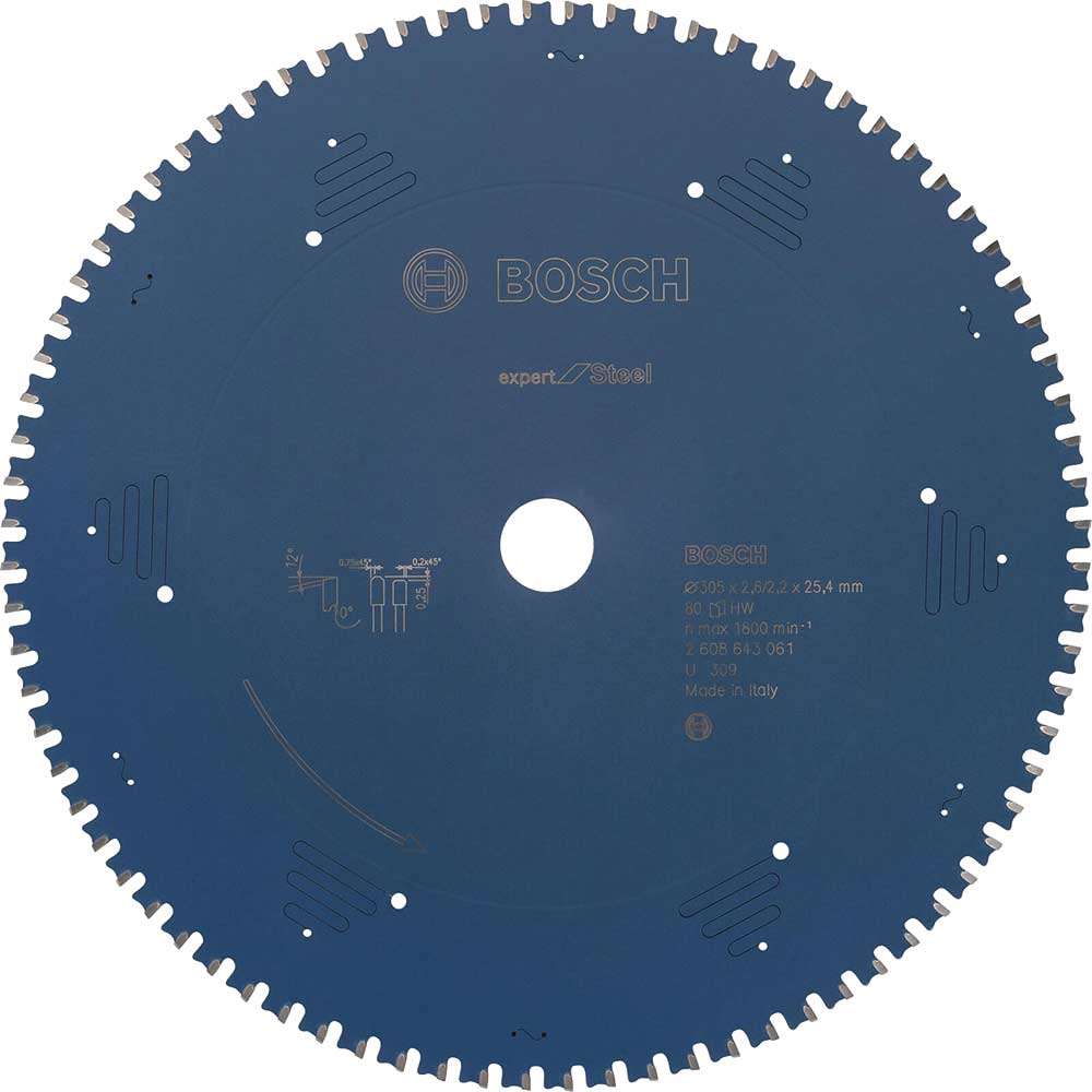 Photo of Bosch Expert Metal Steel Cutting Saw Blade 305mm 80t 25.4mm