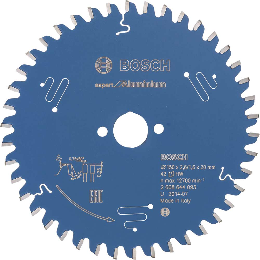 Bosch Expert Aluminium Cutting Saw Blade Circular Saw Blades