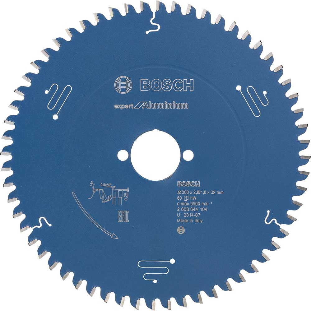 Photo of Bosch Expert Aluminium Cutting Saw Blade 200mm 60t 32mm