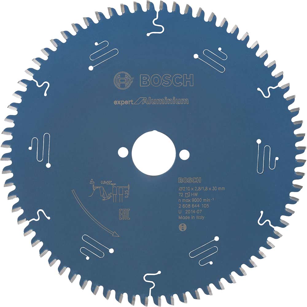 Photo of Bosch Expert Aluminium Cutting Saw Blade 210mm 72t 30mm