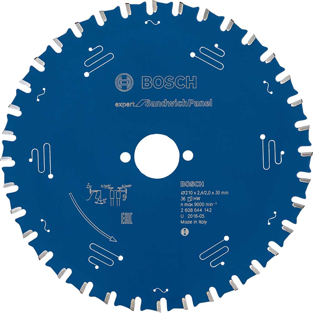 Photo of Bosch Expert Circular Saw Blade For Sandwich Panel 210mm 36t 30mm