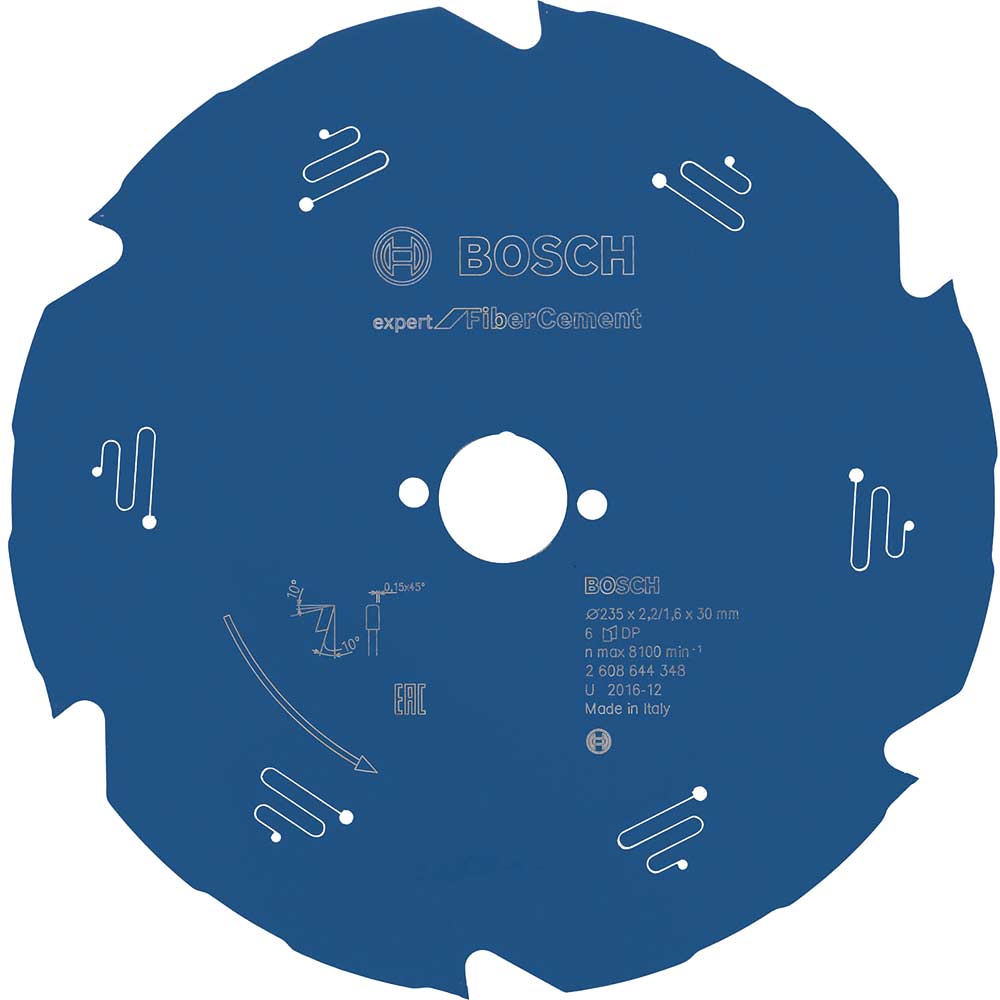 Bosch Fiber Cement Cutting Saw Blade 235mm 6T 30mm