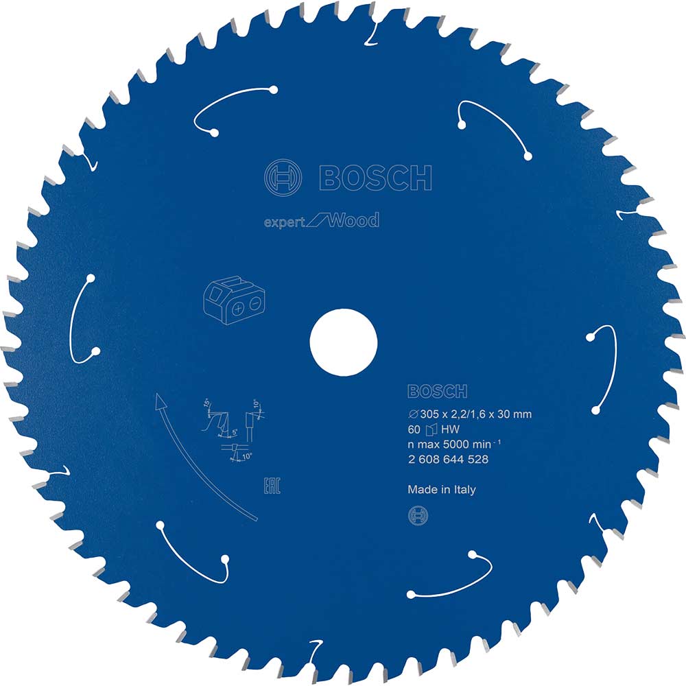 Bosch Expert Wood Cutting Cordless Mitre Saw Blade 305mm 60T 30mm