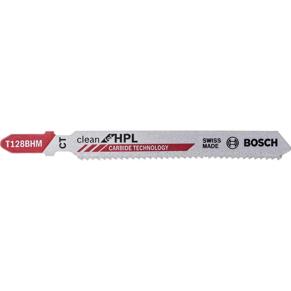 Bosch T128BHM Clean Cutting Carbide Jigsaw Blades for HPL Jigsaw Blades