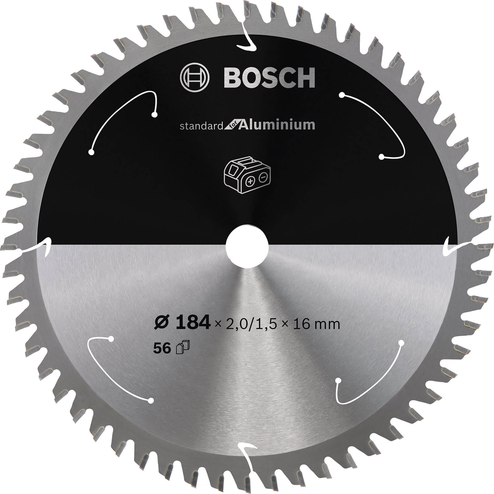 Bosch Cordless Circular Saw Blade for Aluminium 184mm 56T 16mm