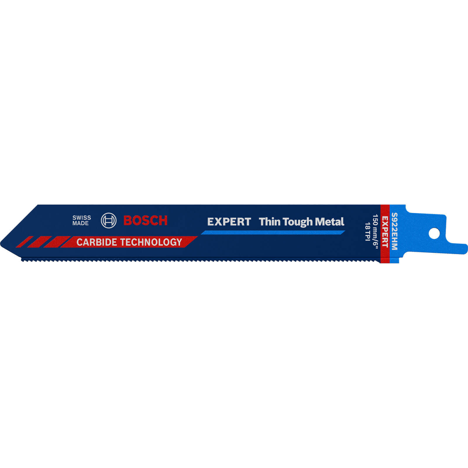 Bosch Expert S922EHM Thin Tough Metal Cutting Reciprocating Saw Blades 150mm Pack of 1