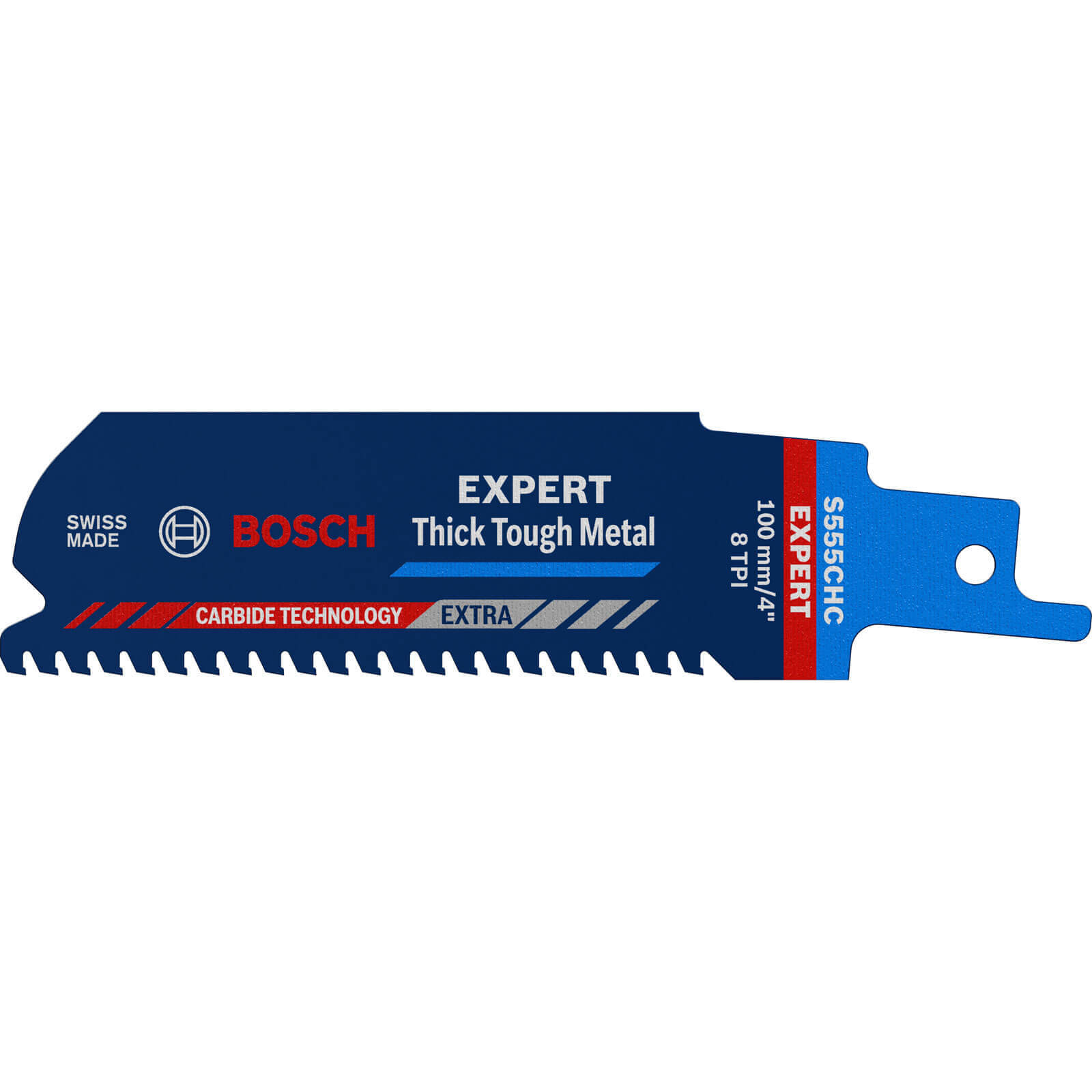 Bosch Expert S555CHC Thick Tough Metal Cutting Reciprocating Saw Blades 100mm Pack of 1
