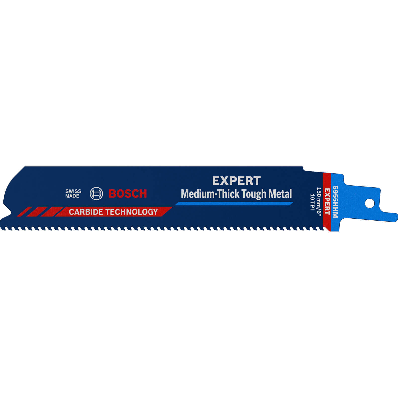 Bosch Expert S955HHM Medium-Thick Tough Metal Cutting Reciprocating Saw Blades 150mm Pack of 1