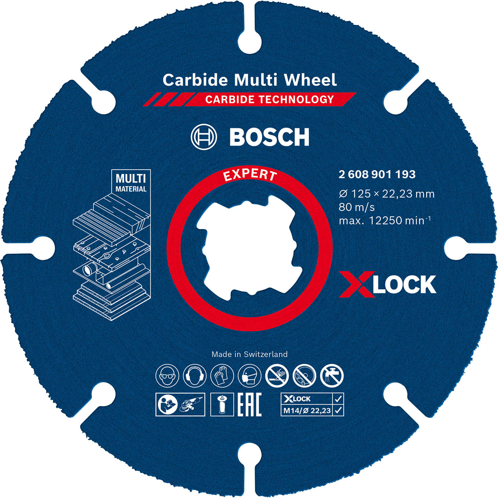Photo of Bosch Expert X Lock Carbide Multi Cutting Disc 125mm Pack Of 1