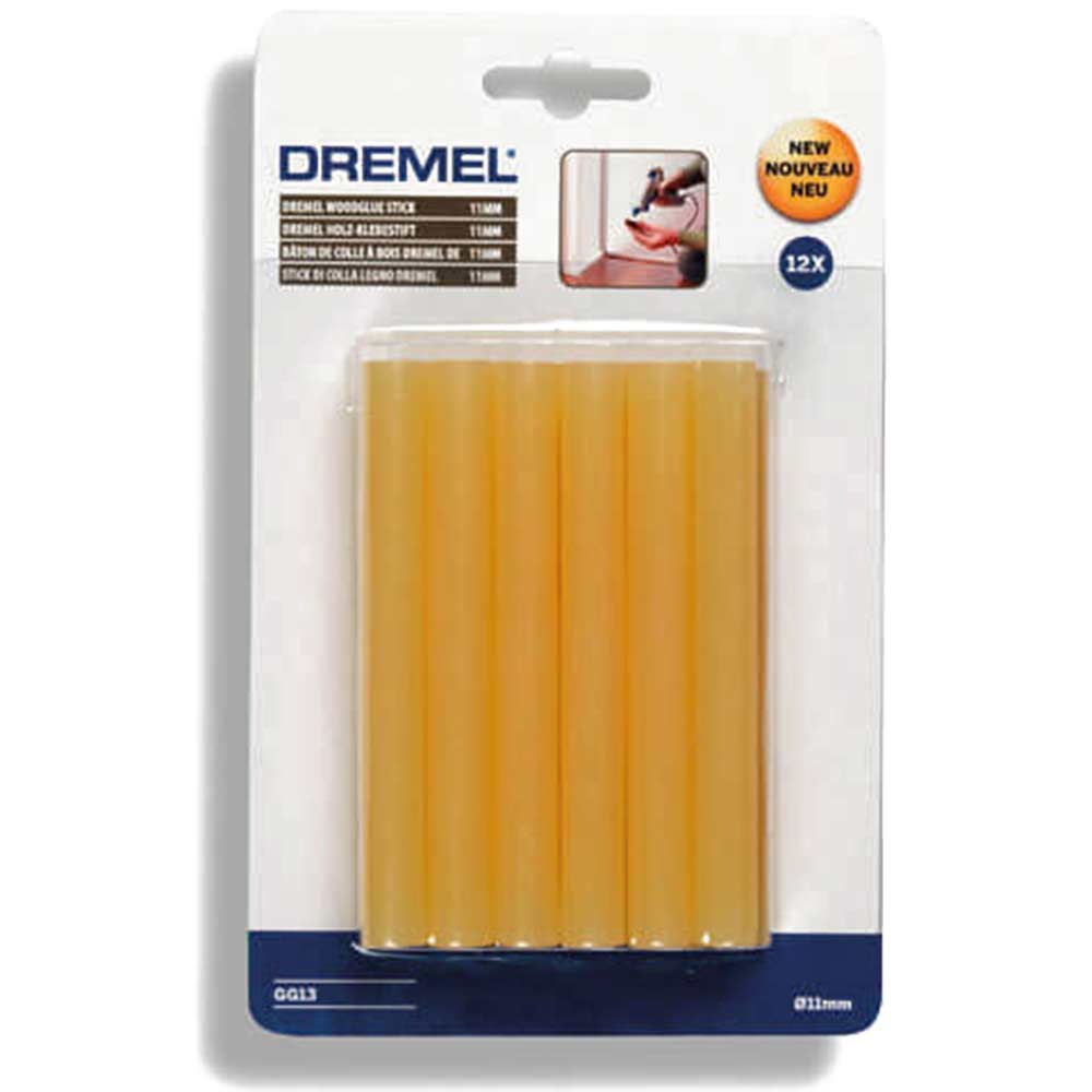 Image of Dremel Wood Glue Sticks 11mm 100mm Pack of 12