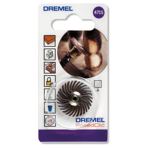 Image of Dremel EZ SpeedClic Detail Abrasive Brush 25mm 36g Pack of 1