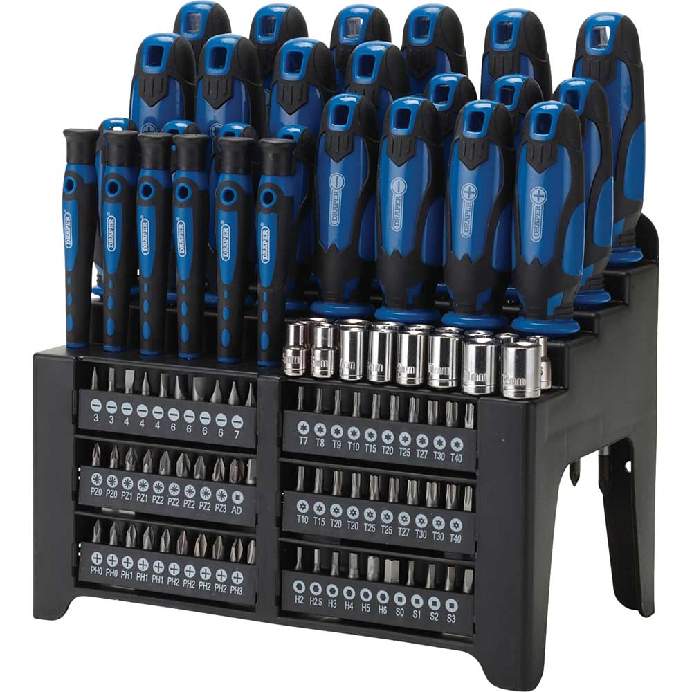 Image of Draper 103 Piece Screwdriver and Bit Set Blue
