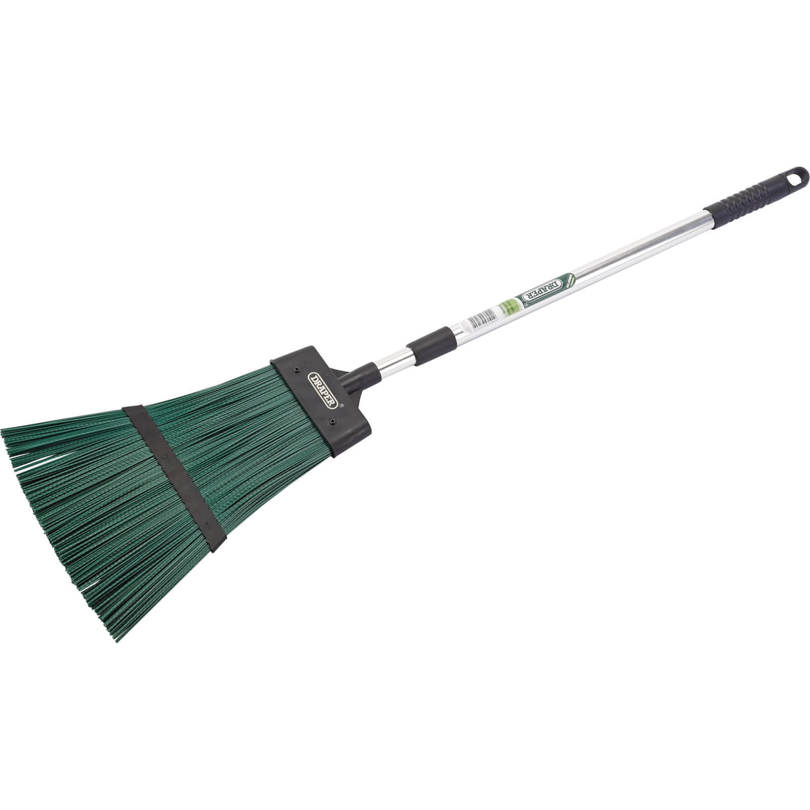 Draper Telescopic Handle Aluminium Garden Broom 0.65m - 1m