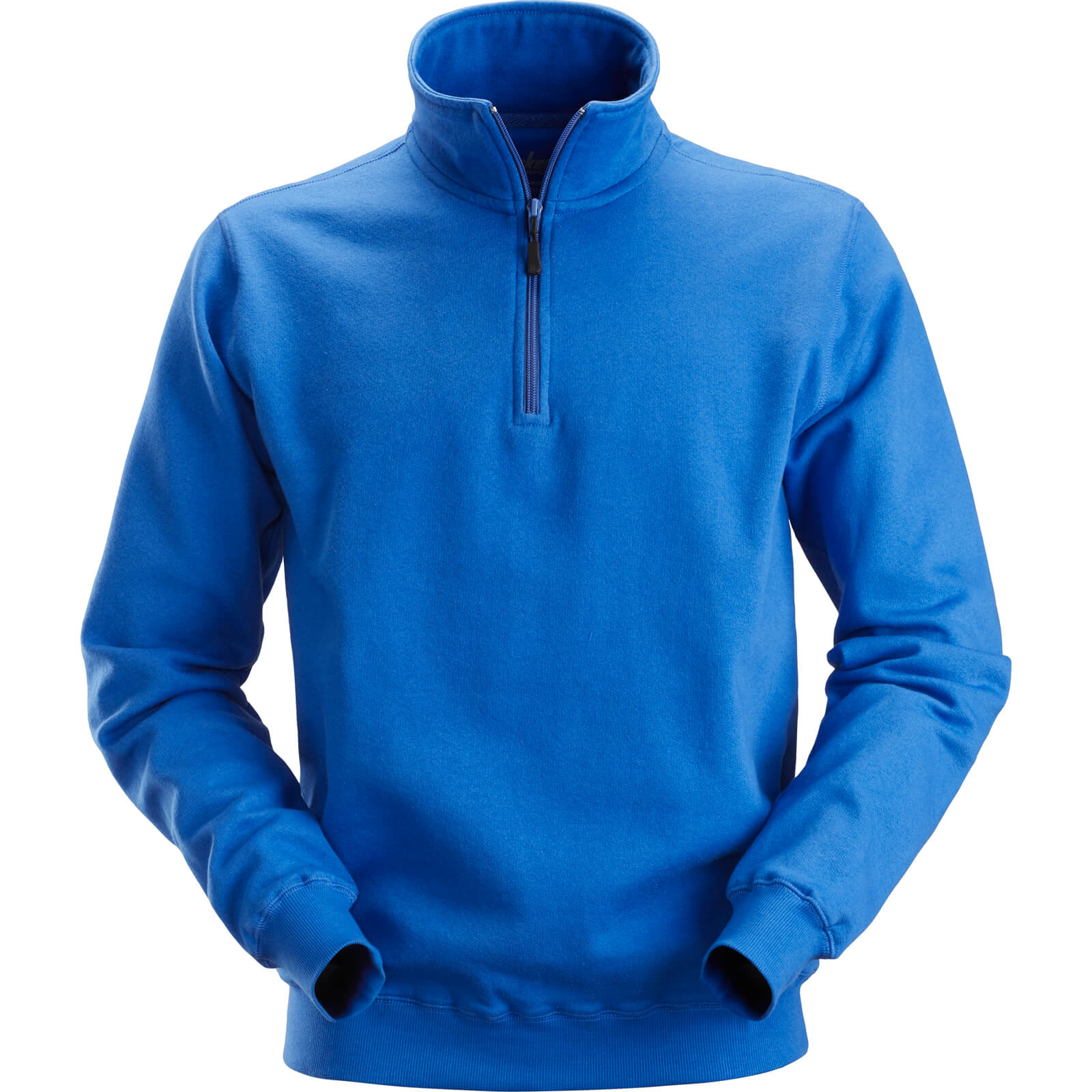 Image of Snickers 2818 Mens 1/2-Zip Sweatshirt Blue L
