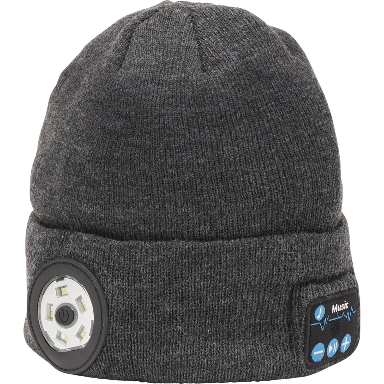 Draper Smart Wireless Head Torch Beanie Hat Grey One Size