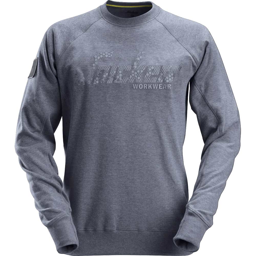 Image of Snickers 2882 Mens Logo Sweatshirt Blue S
