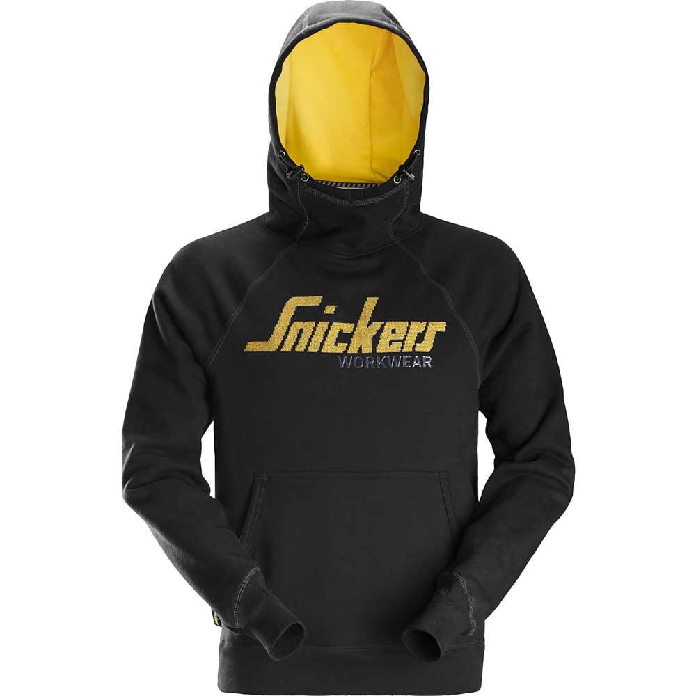 Image of Snickers 2889 Logo Sweatshirt Hoodie Black XS