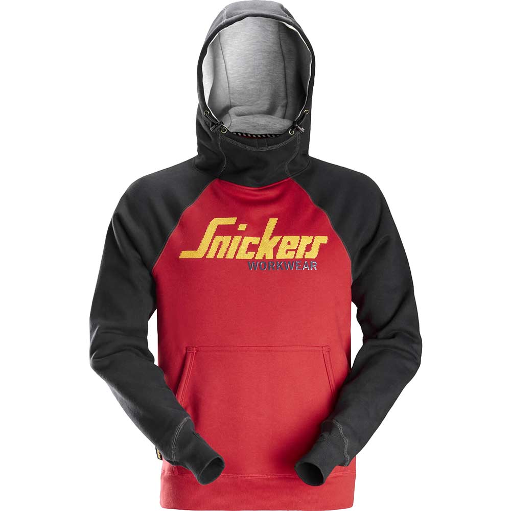 Image of Snickers 2889 Logo Sweatshirt Hoodie Red / Black XL