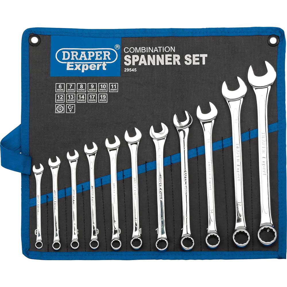 Photo of Draper 11 Piece Combination Spanner Set Metric