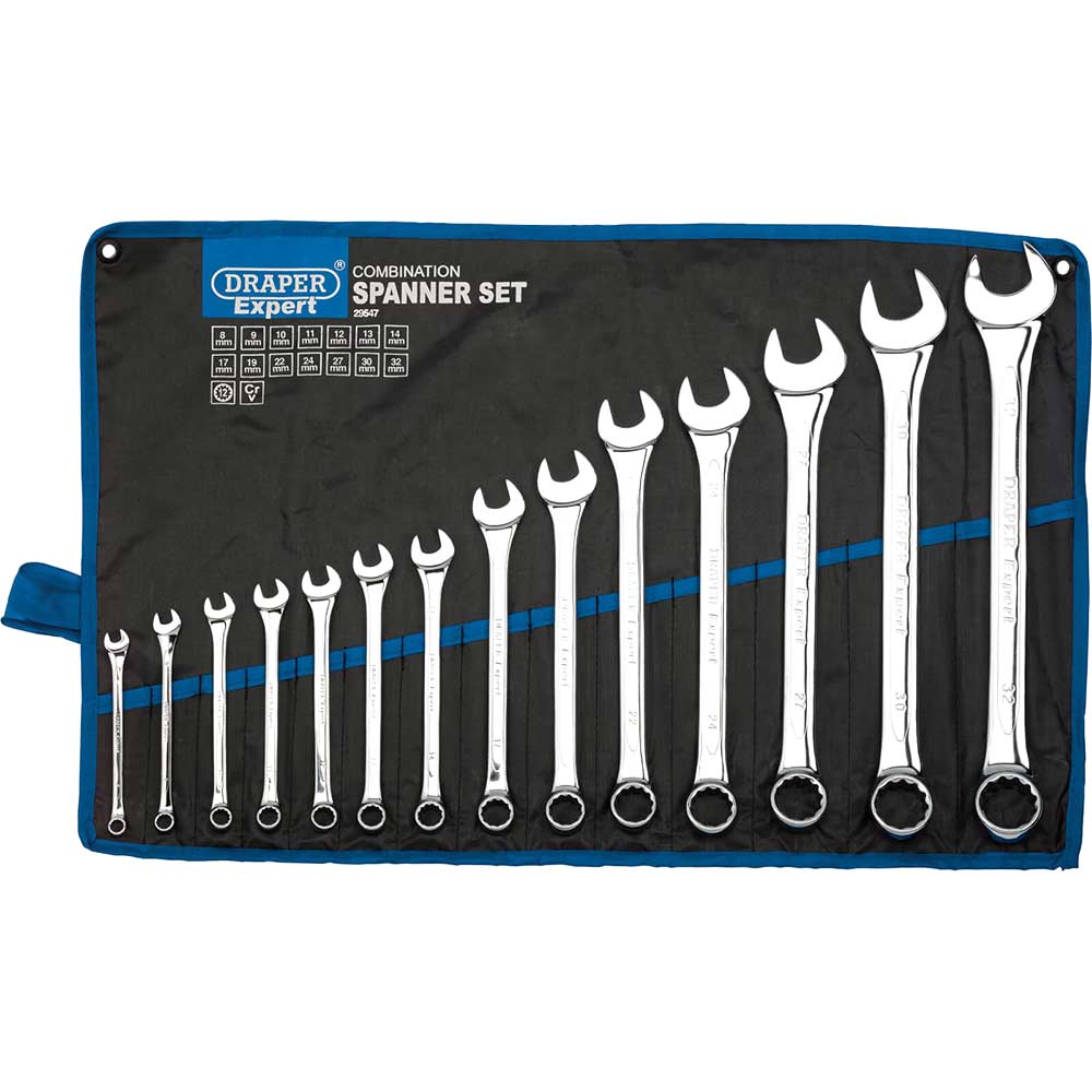 Photo of Draper 14 Piece Combination Spanner Set Metric