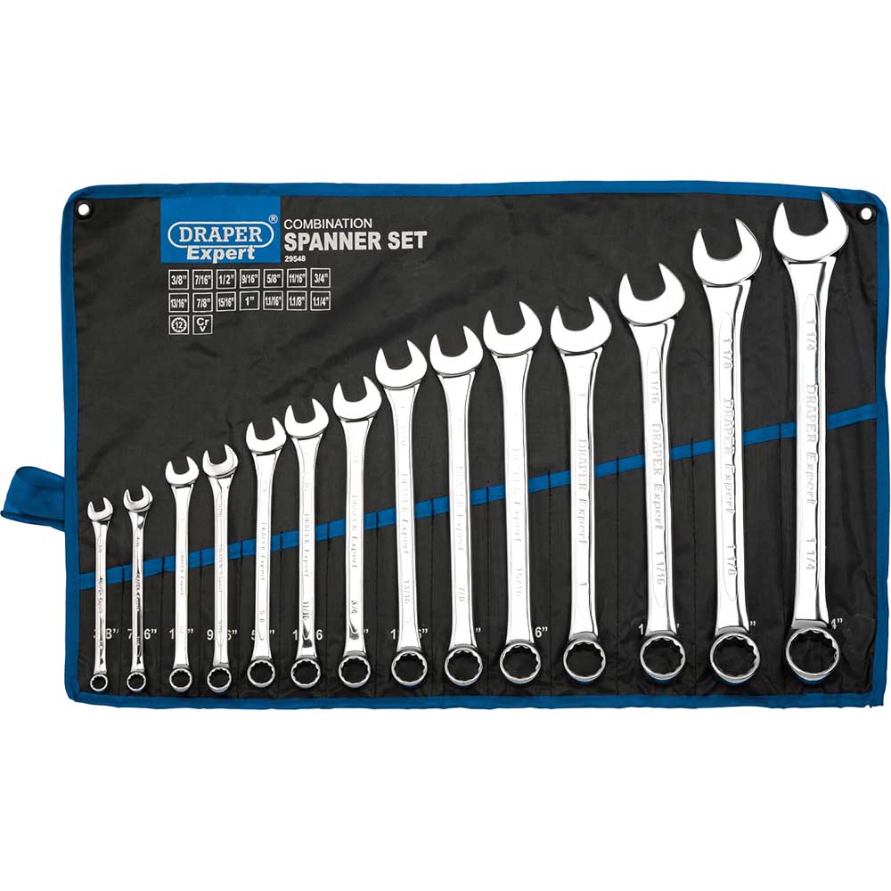 Photo of Draper 14 Piece Combination Spanner Set Imperial