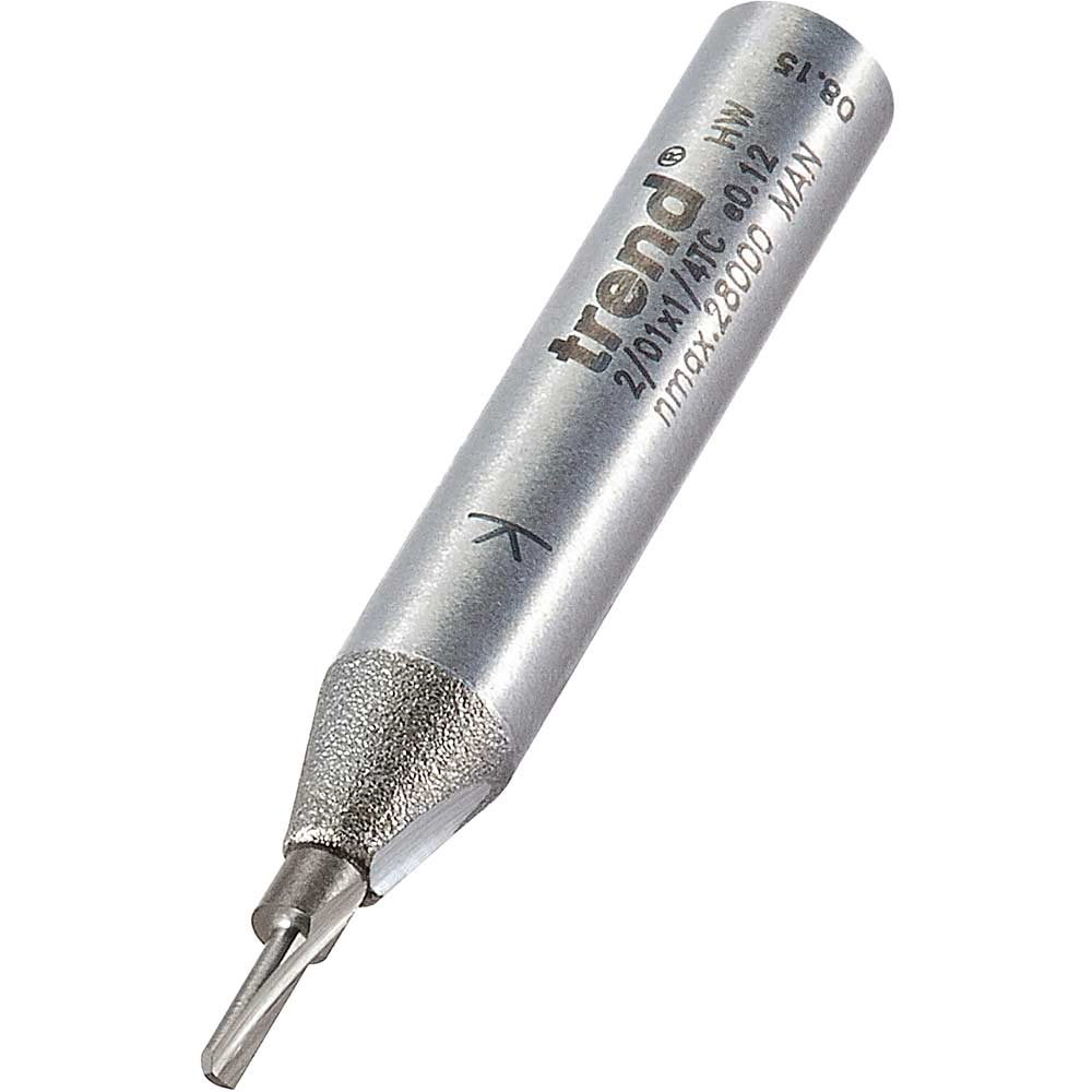Photo of Trend Eccentric Single Flute Router Cutter 1.5mm 6mm 1/4
